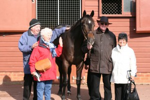 Solario Racing owners with new horse