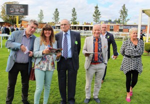 In the paddock with Colin Brown (red tie!)