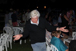 Berkhamsted Chamber of Commerce Chairman Pete Elsworth jigs to the jazz