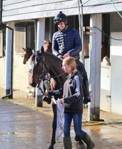 Jack Duern riding Garswood colt