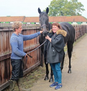 Wootton Bassett filly with a new fan!