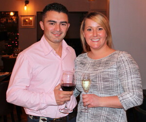 Amy Murphy and Lemos De Souza at the Owners' Christmas Lunch