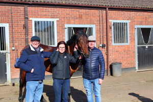 Buratino posing with Owners