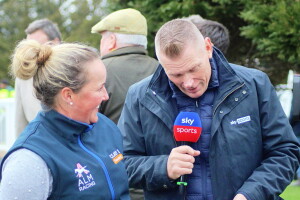 Matt Chapman and Amy Murphy sharing a joke