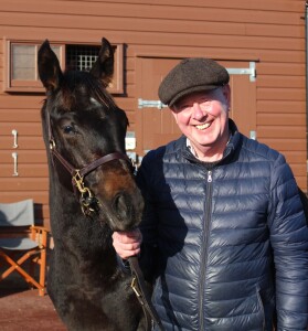 Racing Manager bonds with the Mohaather foal