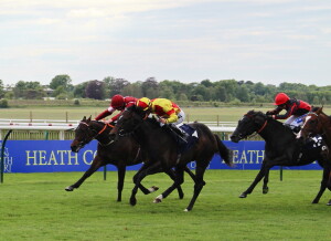"Woody" winning at Newmarket