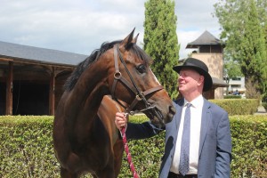 Racing Manager bonding with the victorious Victoire Magique